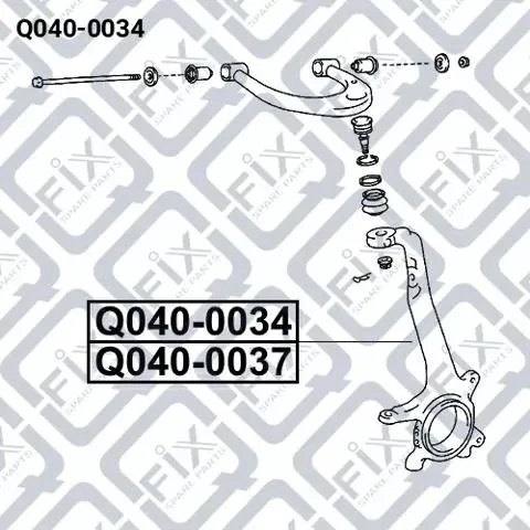 Цапфа - поворотний кулак передній, правий Q0400034 Q-fix