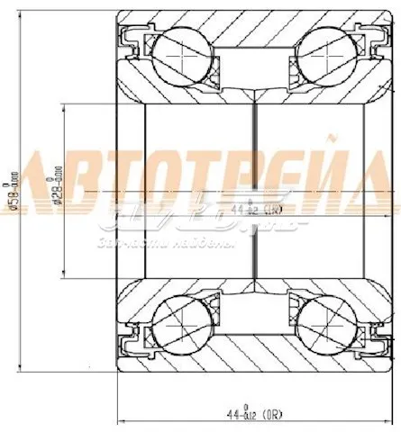 Підшипник задньої ступиці 28BWD05ACA30 NSK