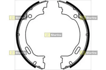 Колодки ручника BC08720 Starline