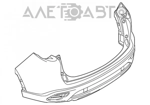 Задній бампер TK7850221DBB Mazda