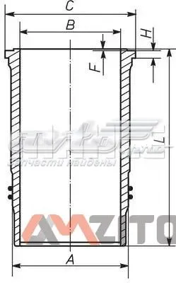 Гільза поршнева 209WN2101 Mahle Original