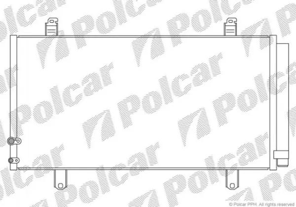 Радіатор кондиціонера 81E2K81K Polcar