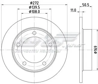 Гальмівні диски передні 230206 Metelli