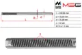 Вал/шток рульової рейки MS GROUP TY210C