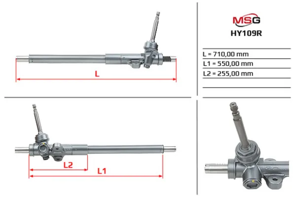 Рульова рейка HY109R MSG Rebuilding