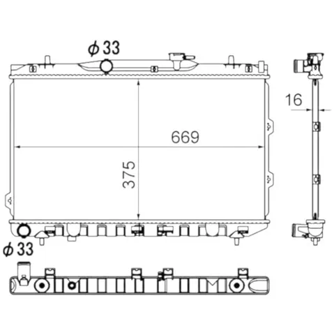 Радіатор R12165 Sato Tech