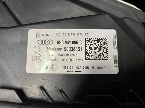 Фара ліва 8R0941005C VAG