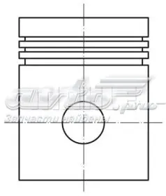 Поршень в комплекті на 1 циліндр, STD 028PI00119000 Mahle Original