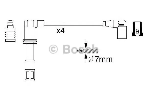 Високовольтні дроти 986356308 Bosch