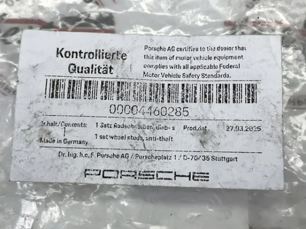  00004460285 Porsche