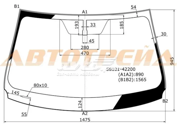 Лобове скло 5610142200 Toyota