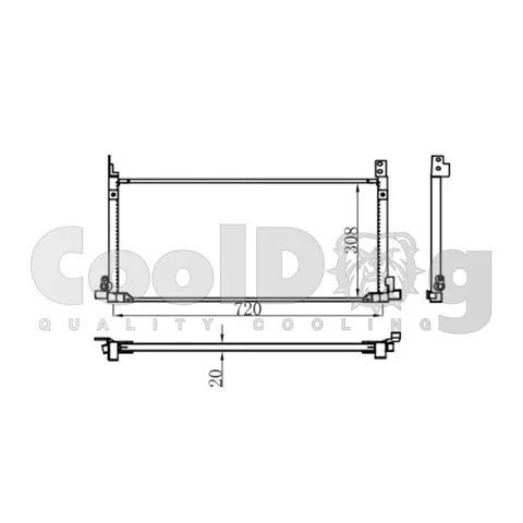 Радіатор кондиціонера CLD4035 Cooldog