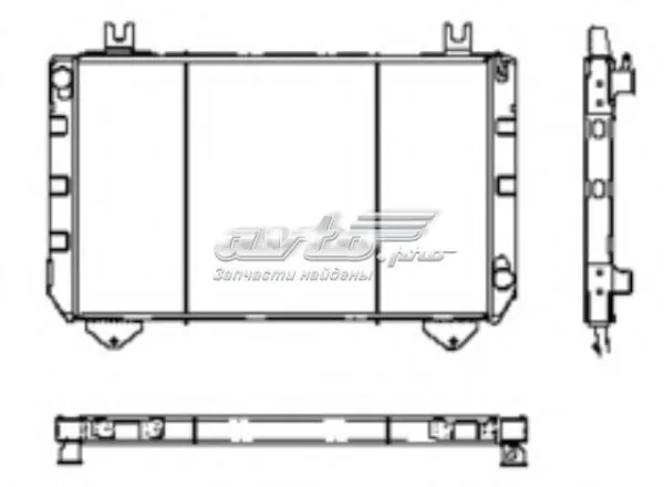 Радіатор 6103493 Ford