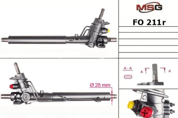 Рульова рейка FO211R MSG Rebuilding