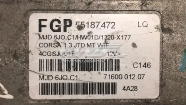  55187472 Opel