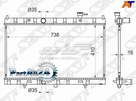 Радіатор кондиціонера NS0007T32 SAT