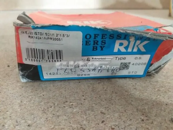 Кільця поршневі на 1 циліндр, STD. 14241STD Riken