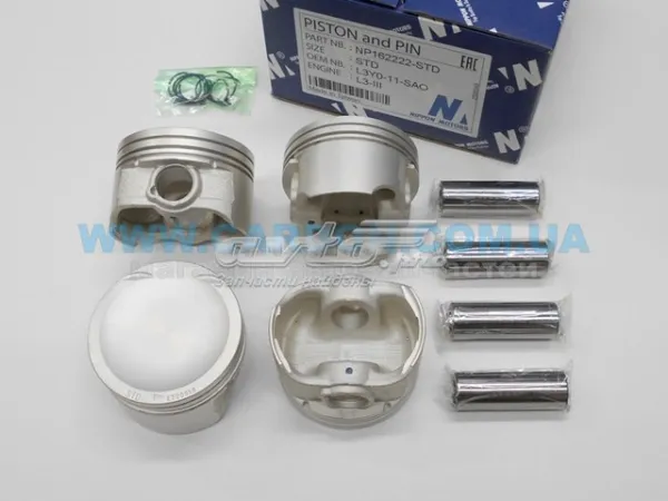 Поршень (комплект на мотор), STD NP162222STD NIPPON MOTORS