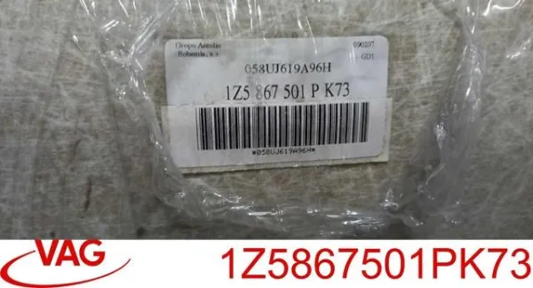 Оббивка даху (стеля) 1Z5867501PK73 VAG