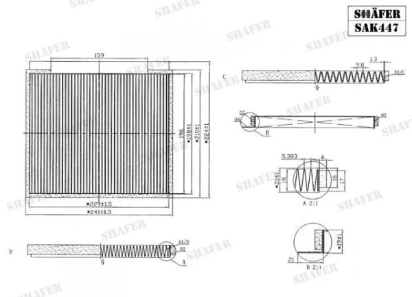  SCB27111FG020 Shafer