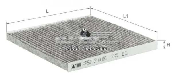 Фільтр салону AF5117A Alpha Filter