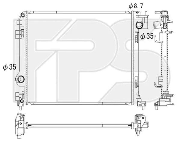 Радіатор FP50A833KY Koyorad