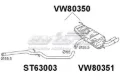 Глушник, середня і задня частина Volkswagen Golf 521