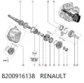 Шестерня 5-й передачі (ведуча) Renault Kangoo KC0, KC1