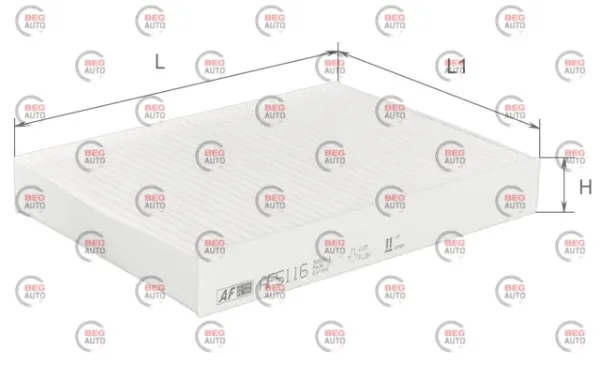Фільтр салону AF5116 Alpha Filter