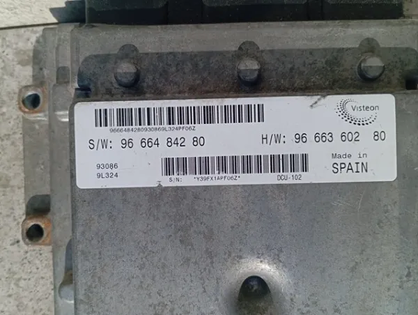Електронний блок керування двигуном 9666360280 Fiat/Alfa/Lancia