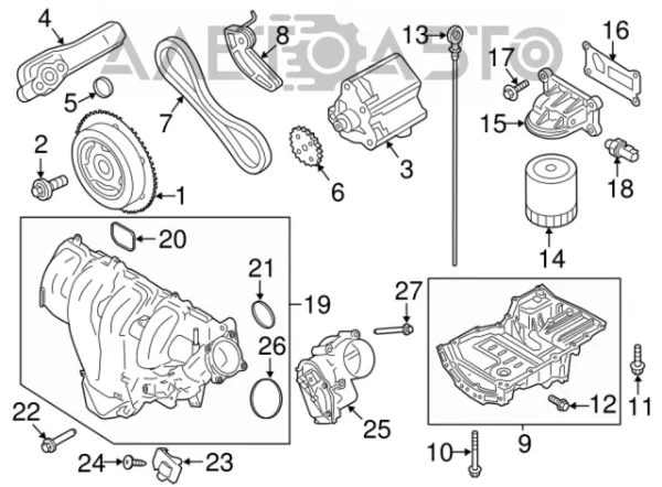 Дросільна заслінка DS7Z9E926D Ford