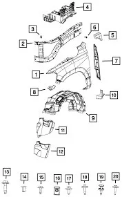 68276309AA CHRYSLER