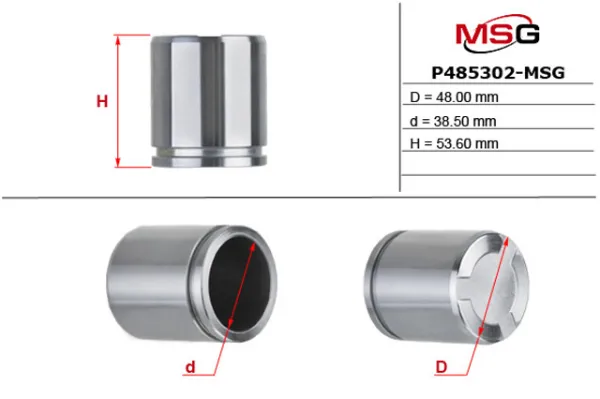 Поршень супорту гальмівного, переднього P485302MSG MSG