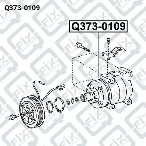 Компресор кондиціонера Q3730109 Q-fix