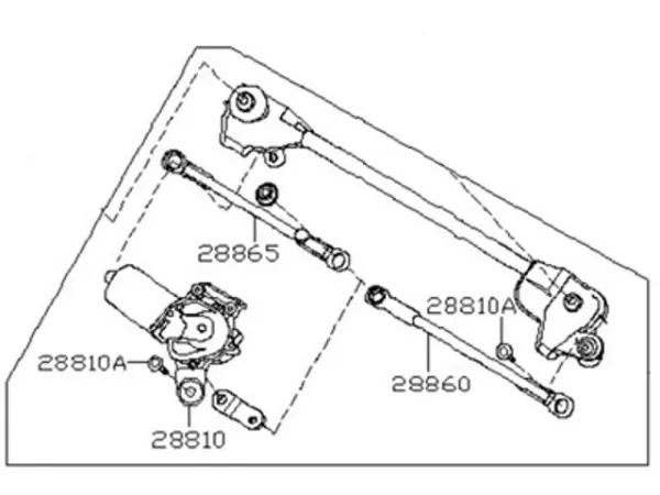 Трапеція двірників 288005RL0A Nissan/Infiniti