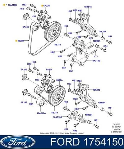 Кронштейн генератора Ford C-Max DM2