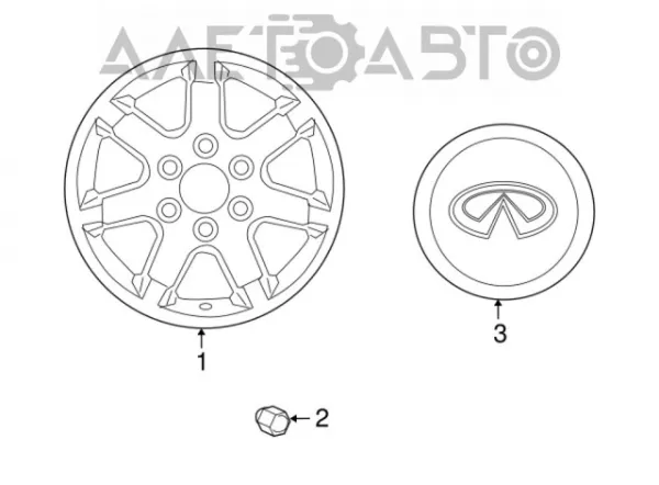 40224ZE73A Nissan/Infiniti Гайка колеса
