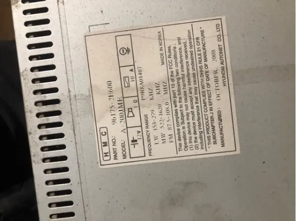  961752E600 Hyundai/Kia