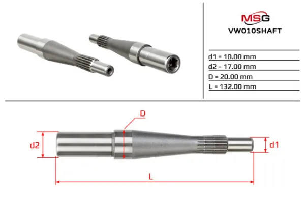  VW010SHAFT MSG
