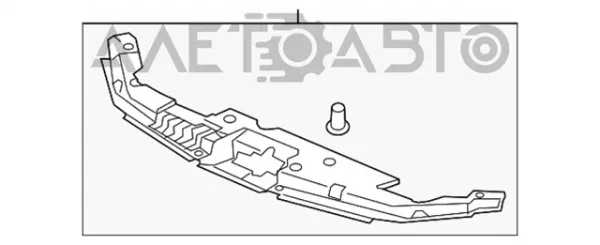 Накладка верхня передньої панелі/супорту радіатора 71106T3WJ50 Honda
