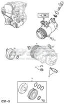 Клапан компрессора кондиционера OPEL 1854698 Клапан компрессора кондиционера OPEL 1854698