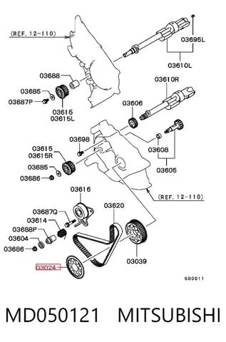 Шайба колінчастого вала 3S407038 AND
