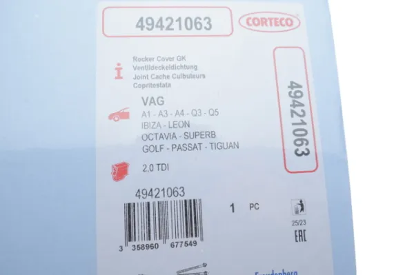 Прокладка клапанної кришки 49421063 Corteco