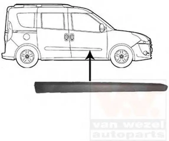 Молдинг передньої правої двері 735497896 Fiat/Alfa/Lancia