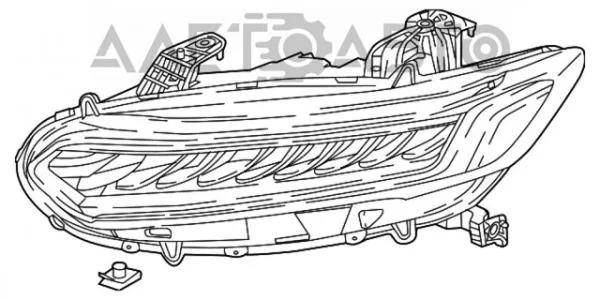 Фара ліва 33150TVAA11 Honda