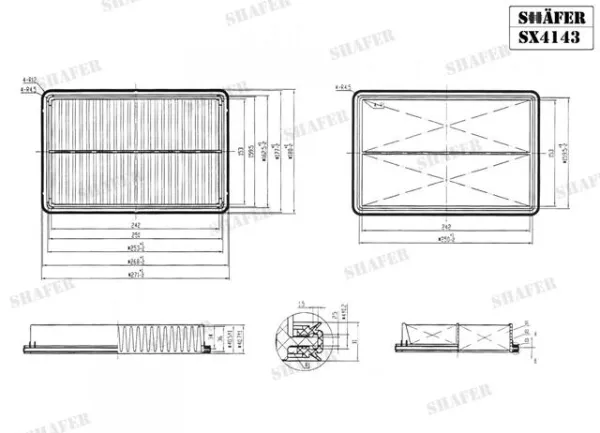 Повітряний фільтр SX4143 Shafer