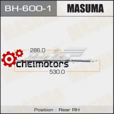 Шланг гальмівний задній, правий BH6001 Masuma