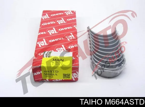 Вкладиші колінвала, корінні, комплект, стандарт (STD) M664ASTD Taiho