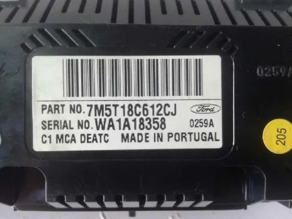 Блок управління кондиціонером 7M5T18C612CJ Ford