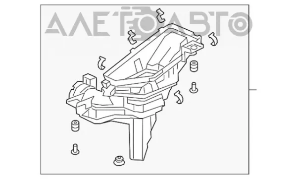 Корпус повітряного фільтра, нижня частина 172016L2A01 Honda